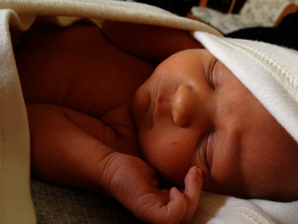 Miriam at 4 days old