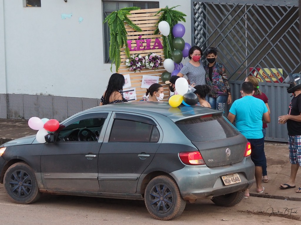 Leia, a church friend and neighbor, had her birthday in late May. Her small group, who is unable to meet, surprised her with music, balloons, and well wishes. We stood at our gate for Miriam to sing and yell Happy Birthday!